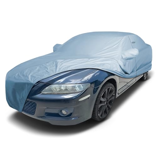 Image of iCarCover Premium Car Cover for 2006-2007 Mazda MazdaSpeed6 Heavy Duty Waterproof All-Weather Automobiles Custom Fit Indoor Outdoor UV Snow Protection Covers with Straps and Bag