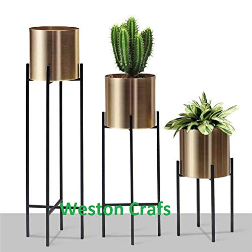 Weston Crafts Metal Flower Pot Stand Simple Creative Decorative Vase Iron Flower Stand Home Decoration Rack (B085XW3P5L) Amazon Price History, Amazon Price Tracker