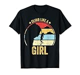 Climb Like A Girl Funny Rock Climbing Vintage Escalador Camiseta