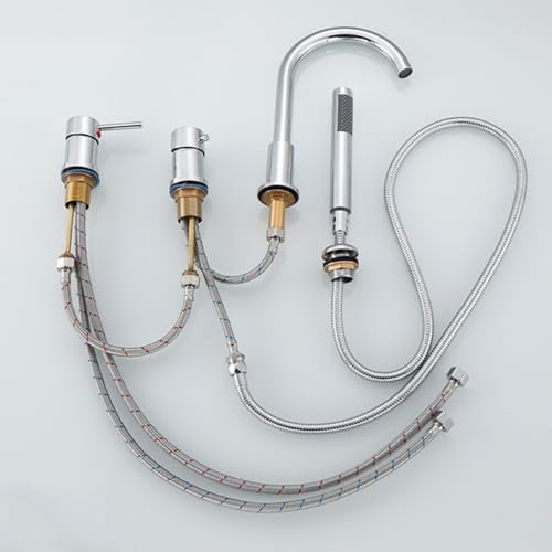 Ensemble de robinet de douche mural haut de gamme avec mitigeur noir mat - 4