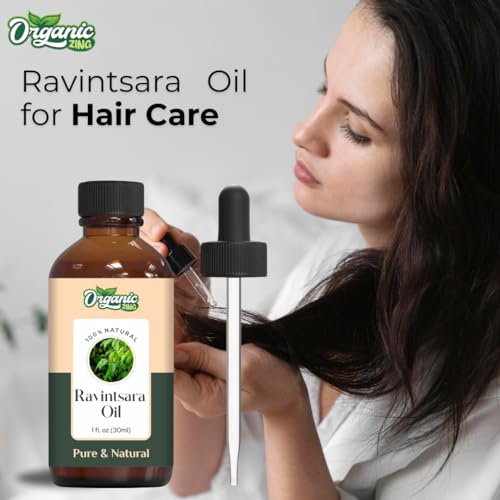 Image of Organic Zing Ravintsara (Cinnamomum camphora) Oil |Pure & Natural Essential Oil for Aroma, Skincare & Massage- 30ml /1.01fl oz