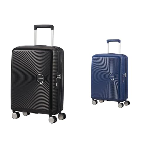 Bagage cabine American Tourister Soundbox bleu marine rigide durable