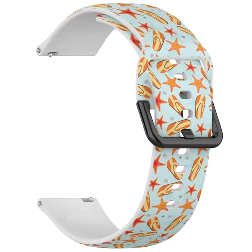 MRAKPLGE 20mm �X�|�[�c�E�H�b�`�o���h Beach Witj �t���b�v�p�^�[�� Garmin Venu/Venu 2 Plus/Sq/Sq 2�ɑΉ�