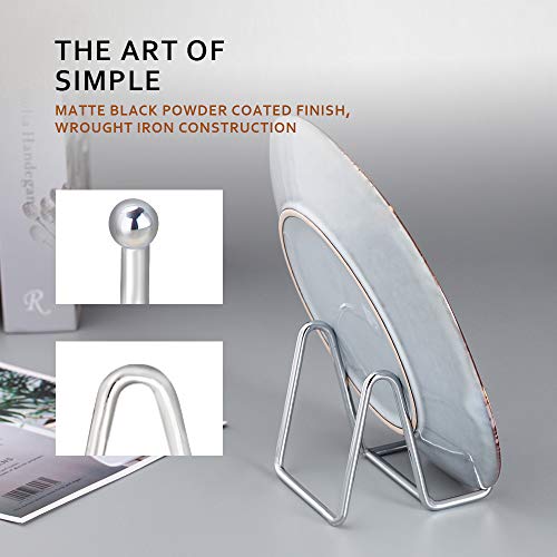 Lionwei Lionweli Silver Decorative Plate Stand Holder Picture Frame Stand Easel Display Stand #TOP5