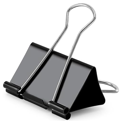 Upgrade Extra Large Binder Clips 2.4 Inch Length for Office (8 Pcs)