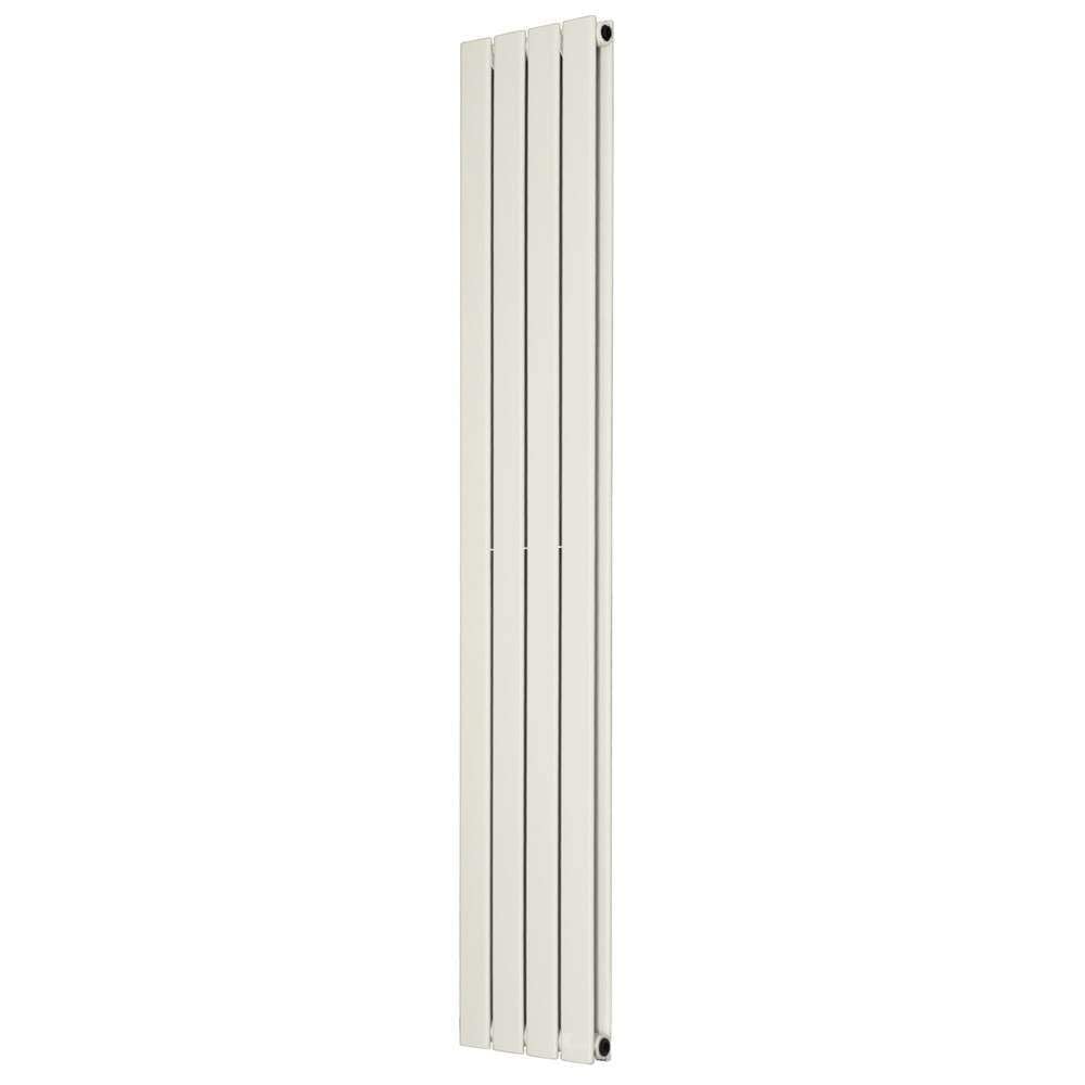 B&Q -  Cream Double Flat Panel Designer Column Vertical Radiator(H) 1800 X (W) 272mm