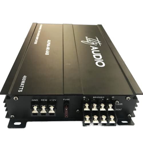 Ttz Audio Alpha 60.4 Car Audio 4 Channel Class Ab Amplifier, Alpha-60.4Ab #TOP2