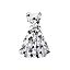White Black Floral