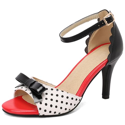 Sandales Stiletto Peep Toe Lizoleor | Talons Hauts Stables Femme