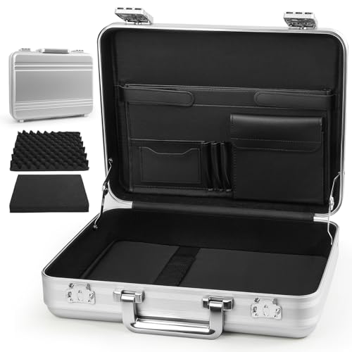 urecimy Small Aluminum Briefcase 14 Inch