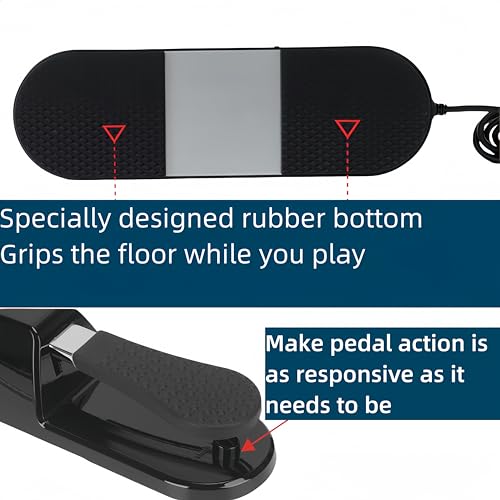 image for Soraco Sustain Pedal Univerdal for Keyboard with Polarity Switch for Y