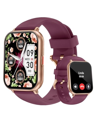 Cloudpoem Smart Watch Answer/Make Calls,1.85 Touch Screen Smart Watches for Women Men with Heart Rate SpO2 Sleep Monitor Fitness Watch Step counter 100+ Sport Modes Notification for Android iOS