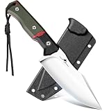 Purple Dragon Jagdmesser D2 Stahl,10 Inch Outdoor Messer Grün G10-Griff