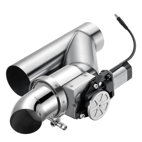 Sineside Electric Exhaust Cutout 3.0 Inch with Elbow Muffler Exhaust Valve Kit with One Controller