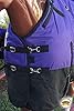 HILASON 1200D Winter Waterproof Poly Horse Turnout Blanket Belly Wrap Purple | 72 in #2