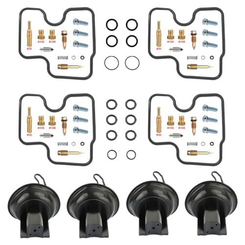 Kit réparation carburateur NC29 400RR pour moto 1990-1995 complet avec flotteur et gicleurs #125