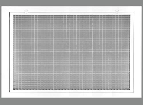 🛒 Flash Sale 30" x 24" Cube Core Eggcrate Return Air Filter Grille for 1" Filter - Aluminum - White [Outer Dimensions: 32.5" x 26.5]