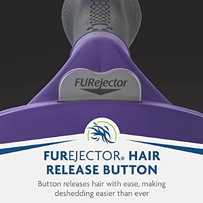 FURminator deShedding Tool For Medium/Large Cats, Long Hair, Removes Loose Hair From Shedding