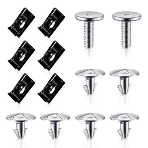 WZP 14PCS Lower Engine Cover Pin Screws, Radiator Support, Radiator Engine Access Cover Pin Clip, Splash Shield Bolt Screw Fastener Clip, Replace#90674-TY2-A01 Compatible with Honda Civic Accord CRV