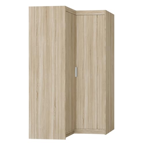 AXLIVING Eckschrank Eiche Sonoma Storicos Schrank 97,8 x190,5 x97,8cm