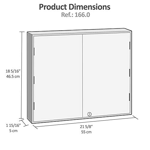 Armário Organizador de Chaves com 64 Chaveiros (Claviculário), Acrimet, 166.0 (Cor Areia)