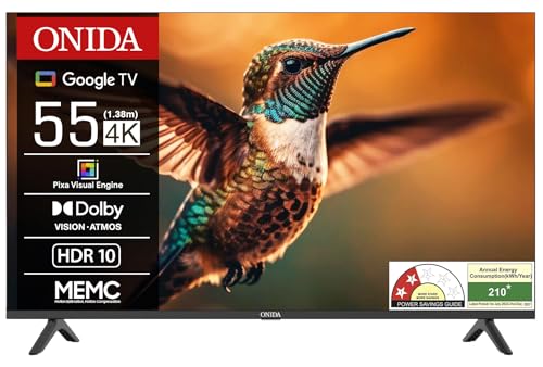 ONIDA 139 cm (55 inch) Nexg Series 4K Ultra HD LED Smart Google T...