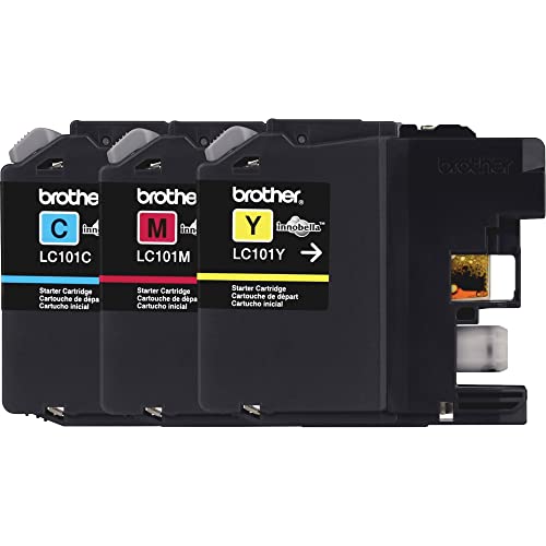 Image of Brother Genuine Standard Yield Color Ink Cartridges, LC1013PKS, 3-Pack, Cyan, Magenta, Yellow, 300 Pages /Cartridge
