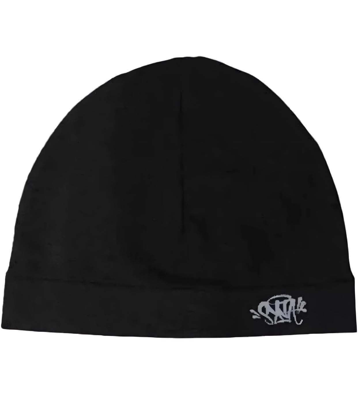 Syna World Skull Cap, Central CEE Beanie Running Hat - Black Breatherble Windproof Knitwear Skully for All Season- synaworld