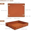 PU Leather Dice Tray Magnetic Folding Dice Rolling Mat with Felt Lining for Dice Games Portable Tabletop Board Games Tray