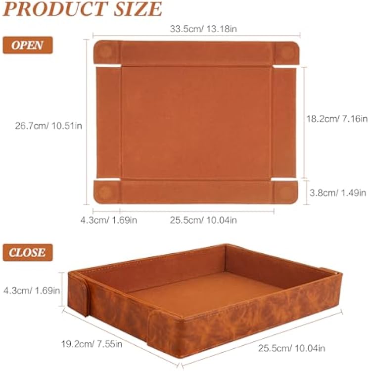 PU Leather Dice Tray Magnetic Folding Dice Rolling Mat with Felt Lining for Dice Games Portable Tabletop Board Games Tray