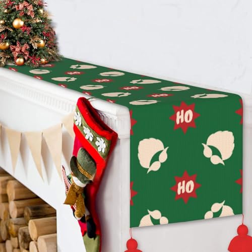 Chemin de table antidérapant de Noël à pompons pour protéger et sublimer votre buffet