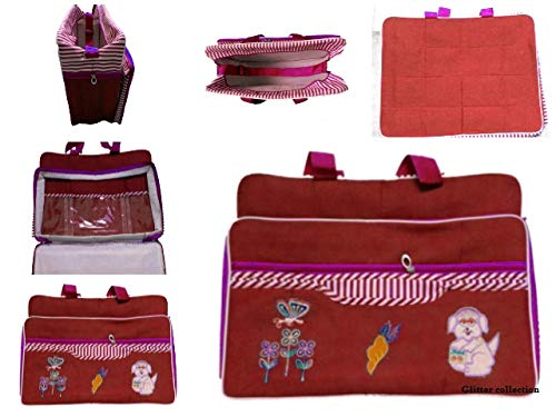 Glitter Collection Baby and Mom Bag Multi-Purpose Bag, Travelling Bag,Carry Bag with Bottle case,Blue BOMBAY02-picture-25