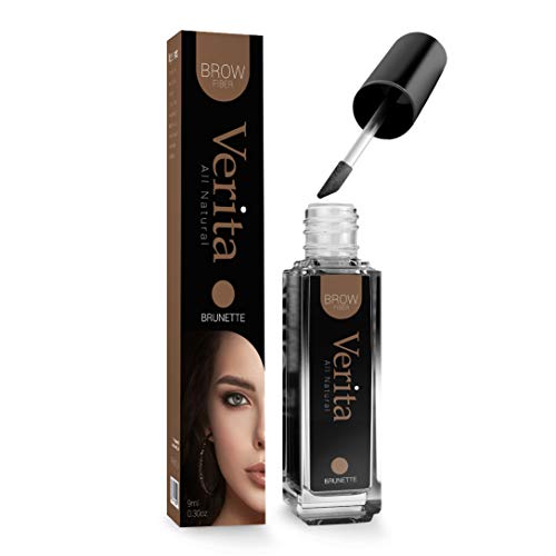 Verita Brow Fibers - Semi Temporary Instant Brow Volumizing Tint - Delivers Full Colored Brows in Few Easy Strokes - For Daily Beauty Needs