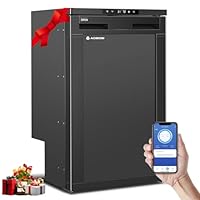 AAOBOSI 83L Kompressor Kühlbox, Wohnmobil Kühlschrank mit APP-Steuerung, 12/24V DC, Kühlbox Auto mit LED-Leuchten, bis -20℃ Kompressor Kühlschrank für Auto, LKW, Boot, Reisemobil, Camping und Reisen