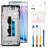 LADYSON LCD Schermo per 6.67" Xiaomi Poco M6 PRO 4G 2312FPCA6G LCD Display Digitizer Assembly Vetro di Ricambio Touch Screen con Strumenti(Nero con Cornice)