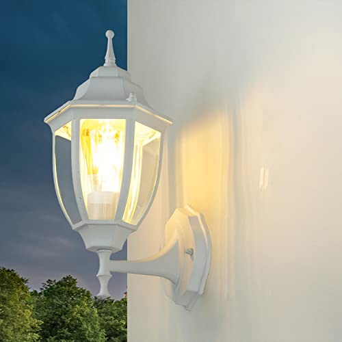 Lanterne extérieure blanche idéale pour illuminer votre terrasse
