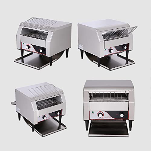 Automatik-Toaster, 150PCS / H Gewerblicher Förderer-Toaster Edelstahl-Ketten-Toaster Arbeitsplatte Toastmaschine… – Bild 3