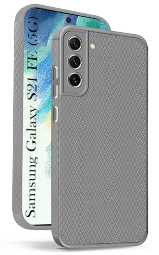 Image of Jkobi Back Cover Case for Samsung Galaxy S21 FE 5G (Liquid Silicone | Side Grip | Camera Protection)