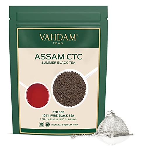 Vahdam, Applause Ctc Assam Summer Black Tea(255G) + Pyramid Tea Infuser #TOP23