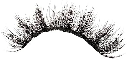 Kiss Lash Couture 매트 벨벳 인조 속눈썹, 1쌍, 16mm, 블랙키스트 블랙, 플러시 인조 밍크 속눈썹, 3D 볼륨 스트립 속눈썹, 독점 매듭 없음, 초박형 밴드, 재사용 가능한 편안한 속눈썹 — 사진 6