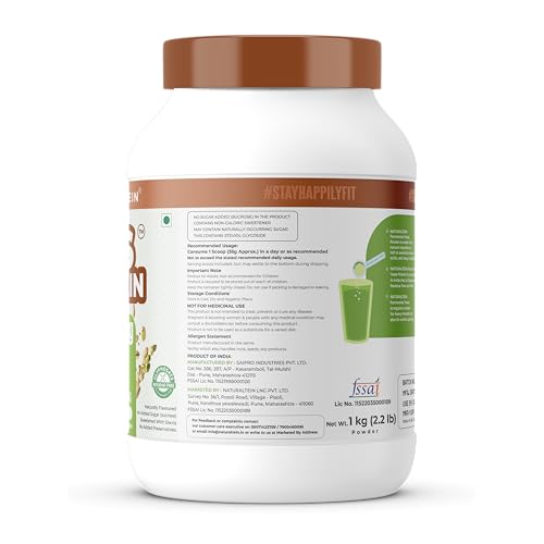 Image of Naturaltein YES Protein 1kg | Fermented Yeast Vegan Protein Powder |Pista Kulfi Flavour| 25 g Protein | No Added Sugar | Naturally Sweetened | Digestive Enzymes | Heavy Metal Tested | 28 Servings