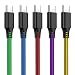 Produktbild SCHITEC USB C Ladekabel 2M 5Pack USB Schnellaufladendes PVC USB Typ C Kabel Datakabel für Samsung Galaxy S10 S9 S8 Plus 8, LG G5 G6, Google Pixel XL, Huawei Mate 10 USB-C-Geräten (5 Pack)