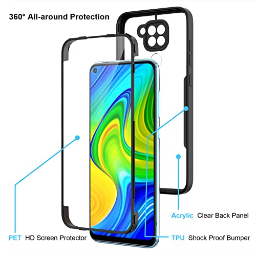 AICEK Compatibile con Xiaomi Redmi Note 9 Cover