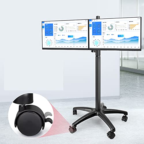Soporte móvil para TV con ruedas para pantallas de 12-27 pulg. miniatura 3
