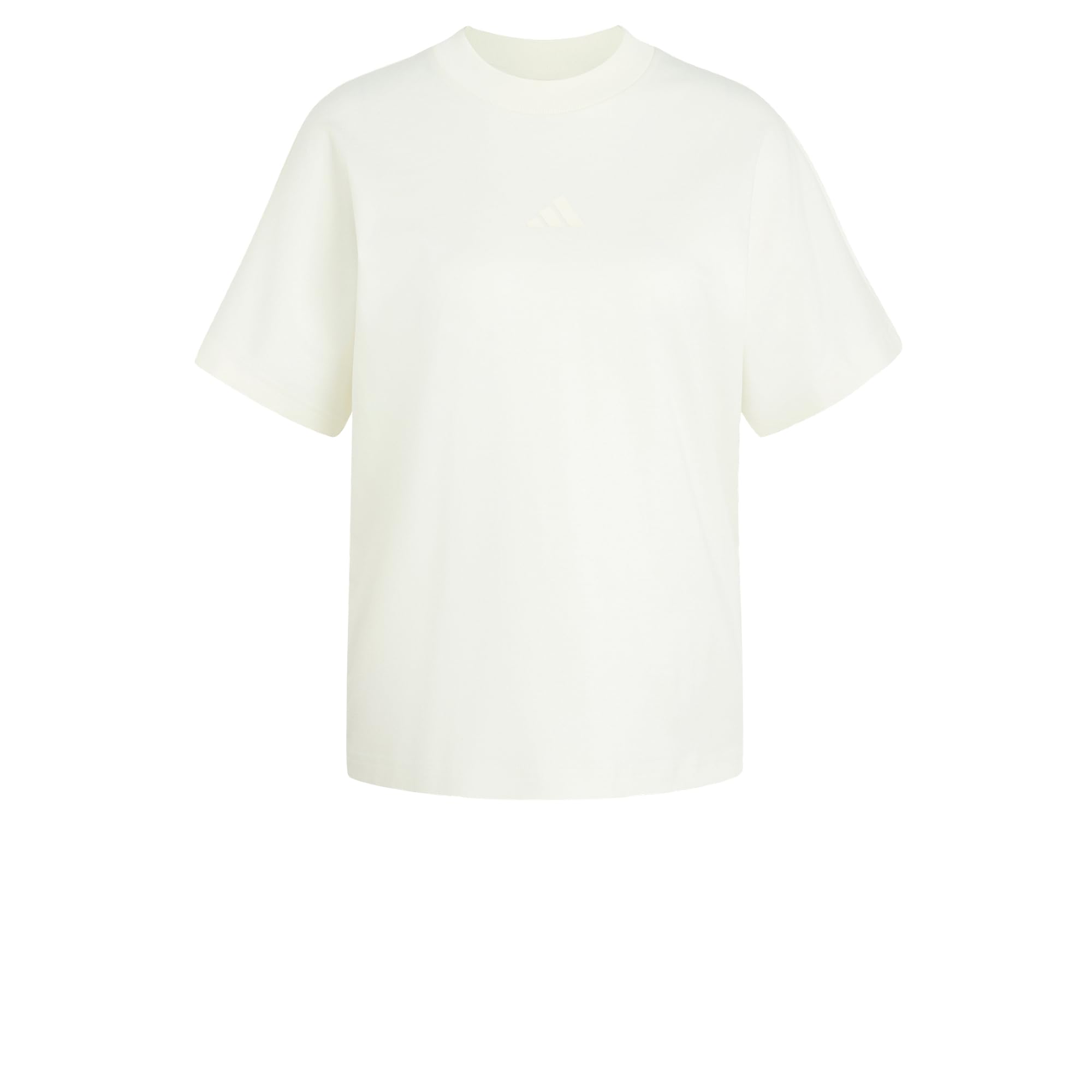 adidas Women's Soft Lux Loose Shirt, Off White, XXS