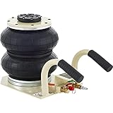 Mophorn Pneumatic Jack 2 Ton Double Bag Air Jack Lifting Height 12Inch Pneumatic Air Jack 4400LBS Capacity Extremely Fast Lifting Action (2 Tons)