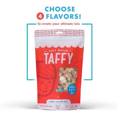 Miniatura 5 de Taffy Shop Crea una bolsa de 32 onzas de caramelos surtidos de agua salada. Elige hasta 4 sabores de caramelos gourmet de agua salada (el mejor