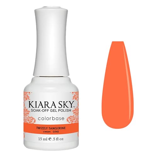 Esmalte en gel KIARA SKY TWIZZLY TANGERINE 0.5 fl oz miniatura 1