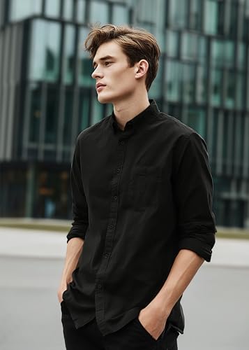 Image of Urbano Fashion Men's Cotton Full Sleeve Regular Fit Casual Solid Shirt
