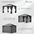 YITAHOME 10X12FT Single Hardtop Metal Gazebo Top Outdoor Patio Canopy Galvanized Iron Aluminum Column Garden Tent Curtains Netting for Backyards Decks Lawns,Gray